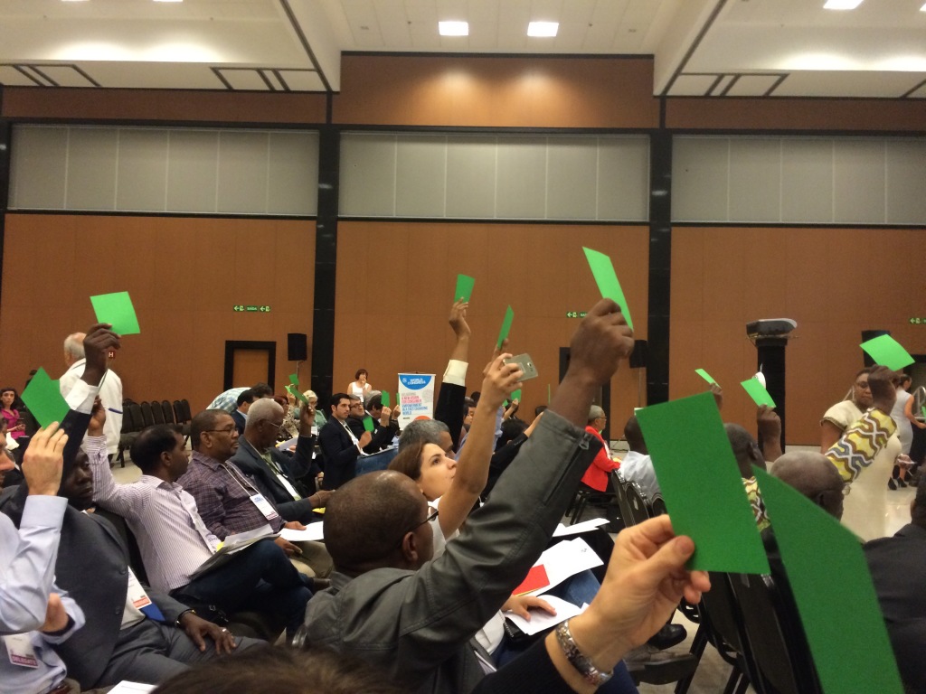 Omröstning under generalförsamligen.